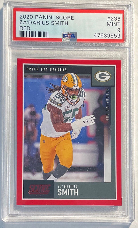 ZA'DARIUS SMITH 2020 PANINI SCORE RED #235 PSA 9 POP 1/1