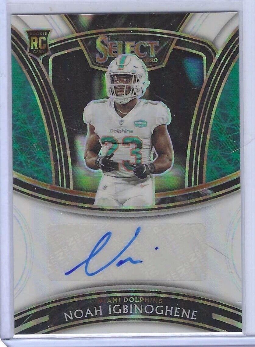 NOAH IGBINOGHENE 2020 PANINI SELECT WHITE PRIZM ROOKIE AUTO RC #D 04/35
