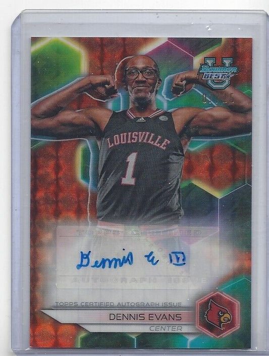 DENNIS EVANS 2023 BOWMAN'S BEST UNIVERSITY ORANGE GEOMETRIC REFRACTOR AUTO /25