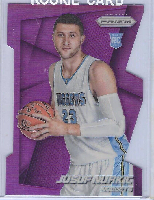 JUSUF NURKIC 2014-15 PANINI PRIZM PURPLE PRIZM DIE CUT ROOKIE RC #D 081/139