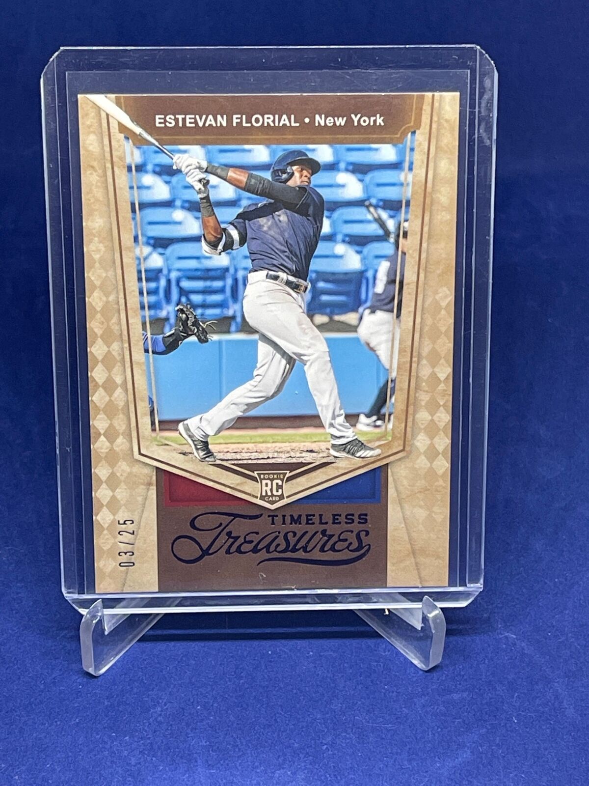 ESTEVAN FLORIAL 2021 PANINI CHRONICLES TIMELESS TREASURES RC #D 3/25