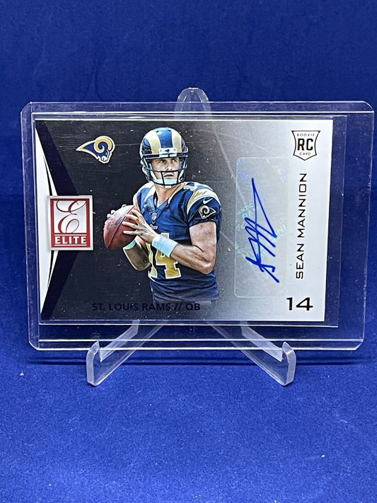 SEAN MANNION 2015 PANINI DONRUSS ELITE ROOKIE AUTO RC