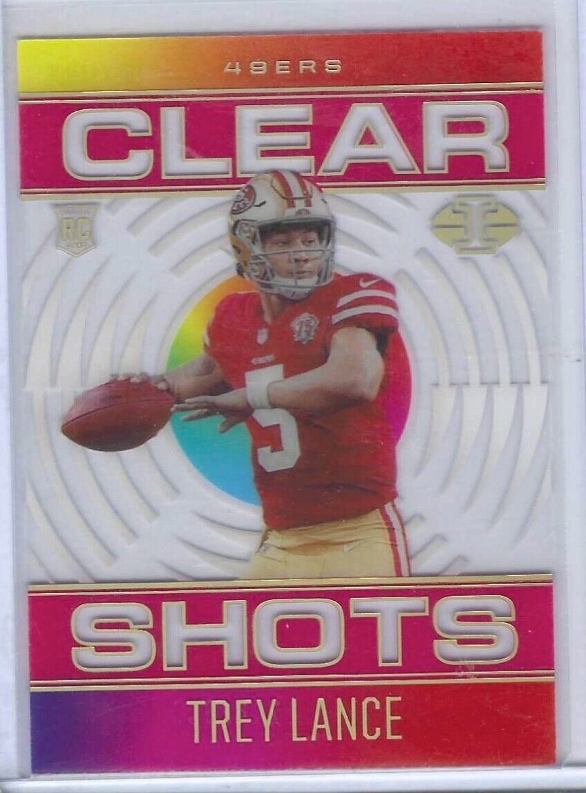 TREY LANCE 2021 PANINI ILLUSIONS CLEAR SHOTS ACETATE RED RC #D 246/399