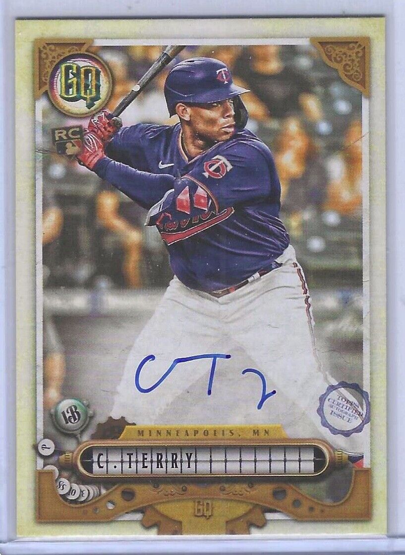 CURTIS TERRY 2022 TOPPS GYPSY QUEEN ROOKIE ON CARD AUTO RC #GQA-CT