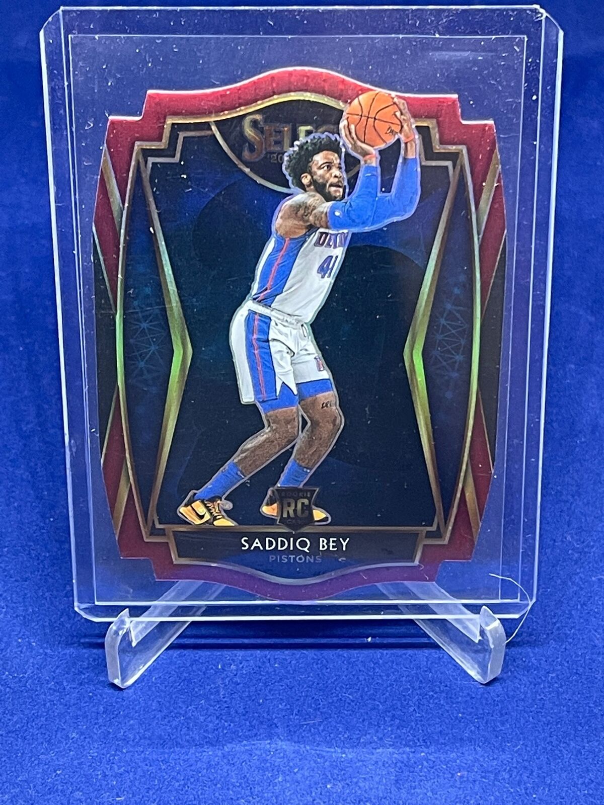 SADDIQ BEY 2020-21 PANINI SELECT PREMIER LEVEL RED PRIZM DIE CUT RC #D 170/175