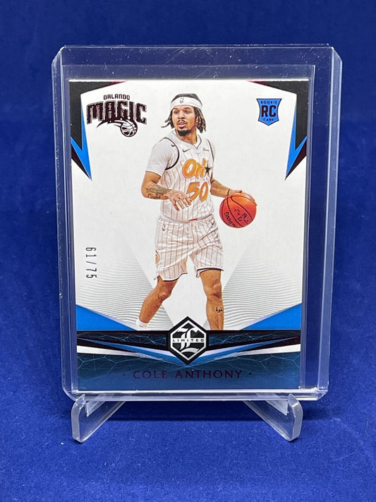 COLE ANTHONY 2020-21 PANINI CHRONICLES LIMITED ROOKIE RC #D 61/75