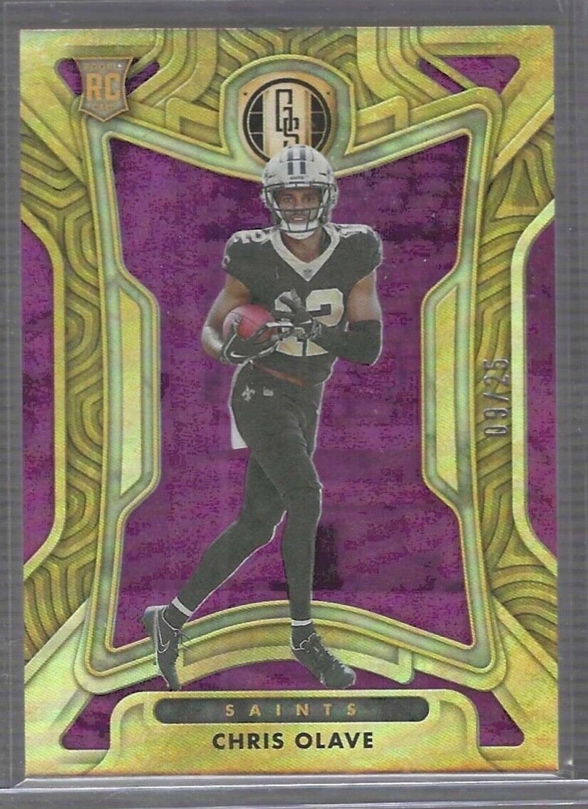 CHRIS OLAVE 2022 PANINI GOLD STANDARD MAGENTA FOIL ROOKIE RC #D 09/25