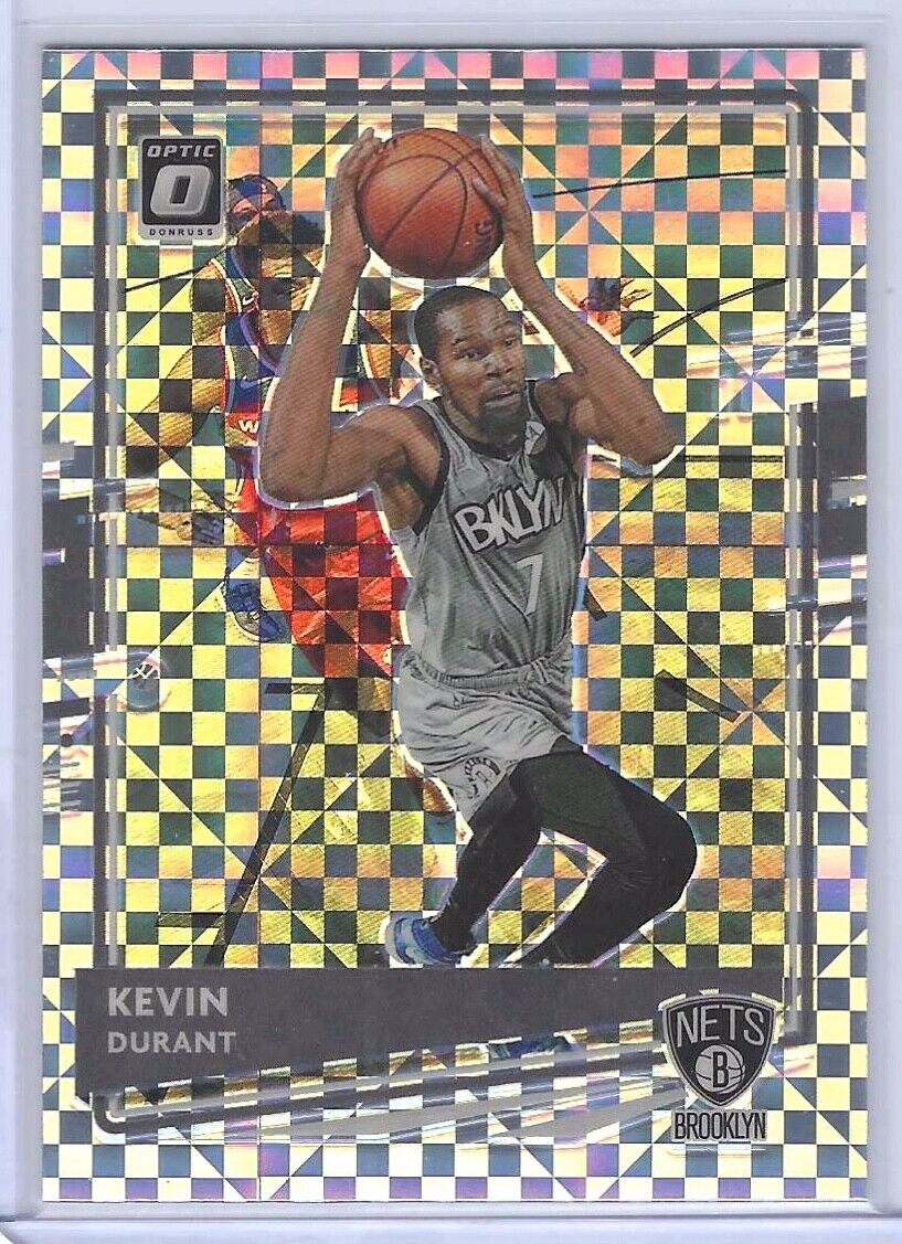 KEVIN DURANT 2020-21 PANINI DONRUSS OPTIC SILVER CHECKERBOARD HOLO SSP #136