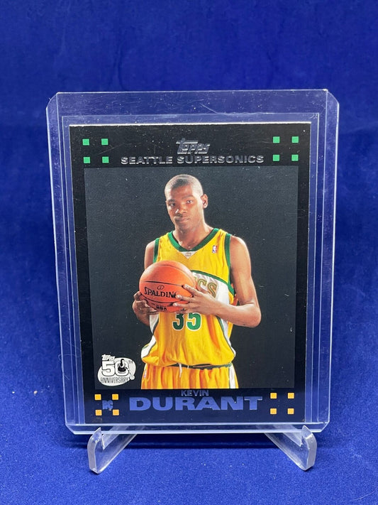 KEVIN DURANT 2007-08 TOPPS BLACK BORDER TRUE ROOKIE RC #112