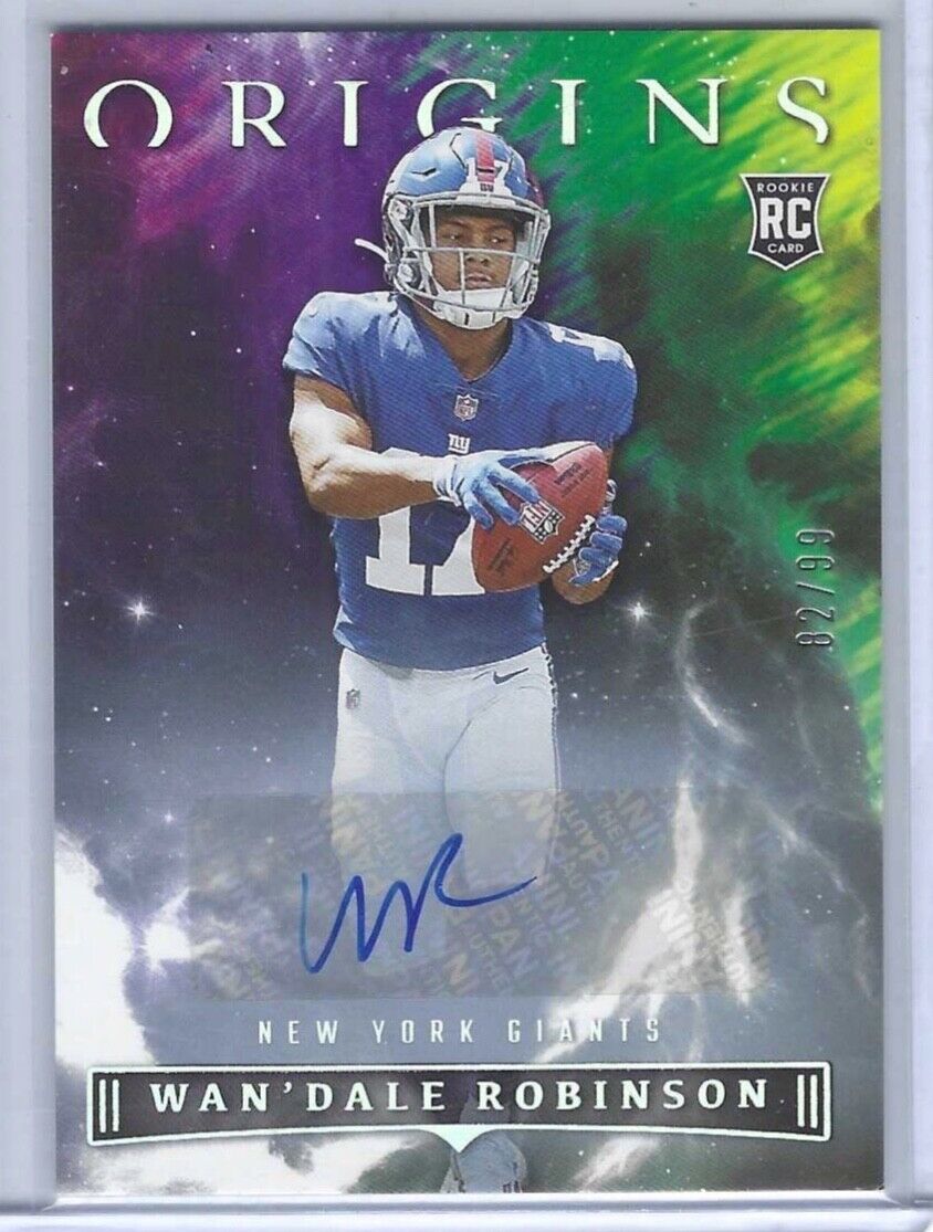 WAN'DALE ROBINSON 2022 PANINI ORIGINS ROOKIE AUTO RC #D 82/99