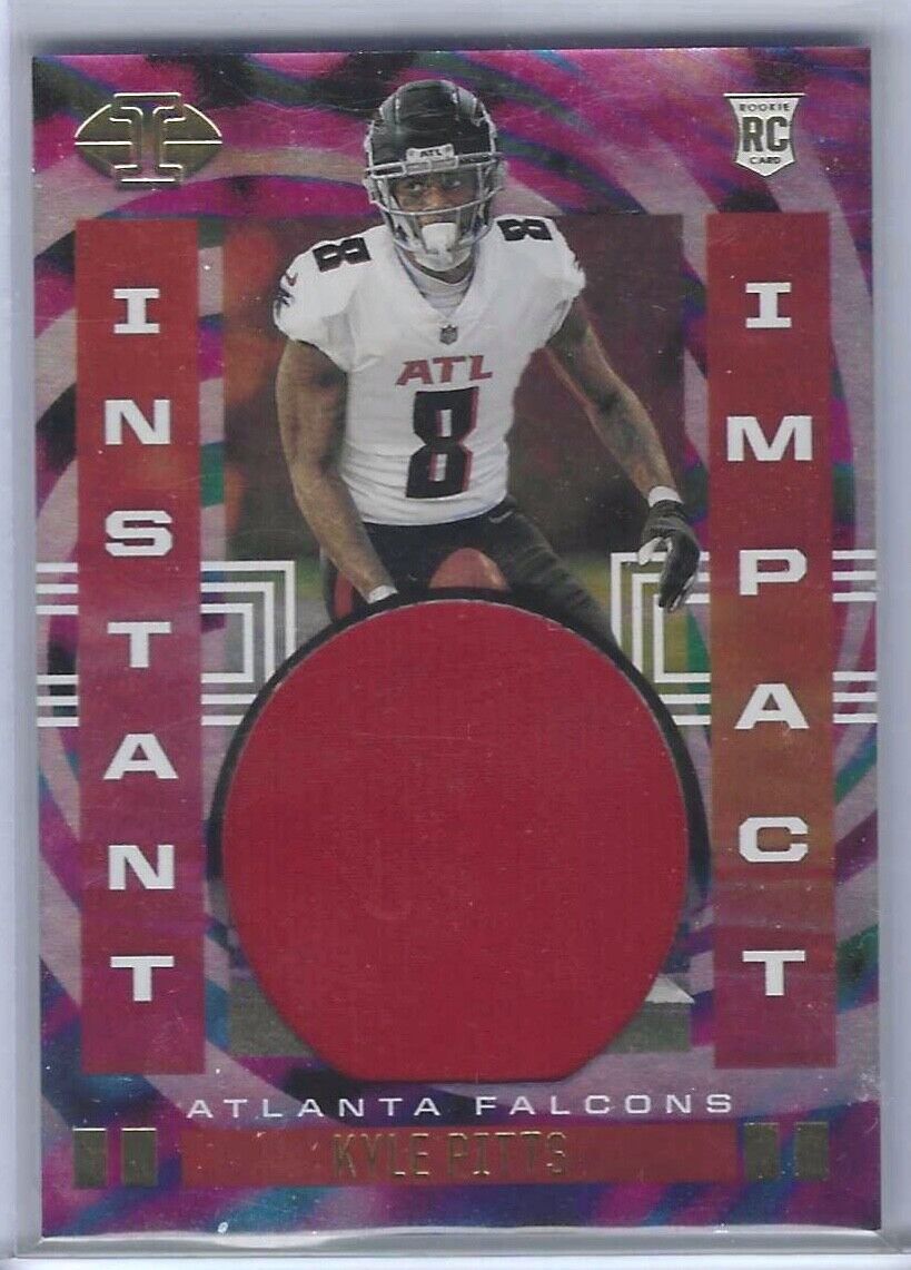 KYLE PITTS 2021 PANINI ILLUSIONS INSTANT IMPACT ROOKIE PATCH RC #II-KP