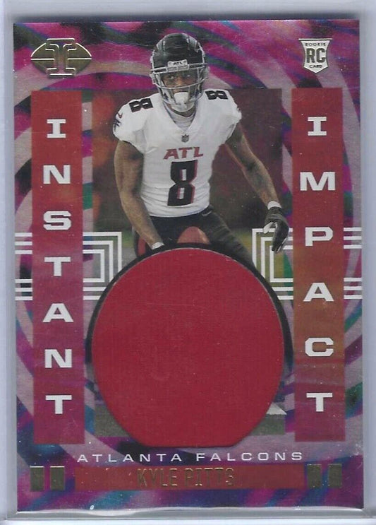 KYLE PITTS 2021 PANINI ILLUSIONS INSTANT IMPACT ROOKIE PATCH RC #II-KP