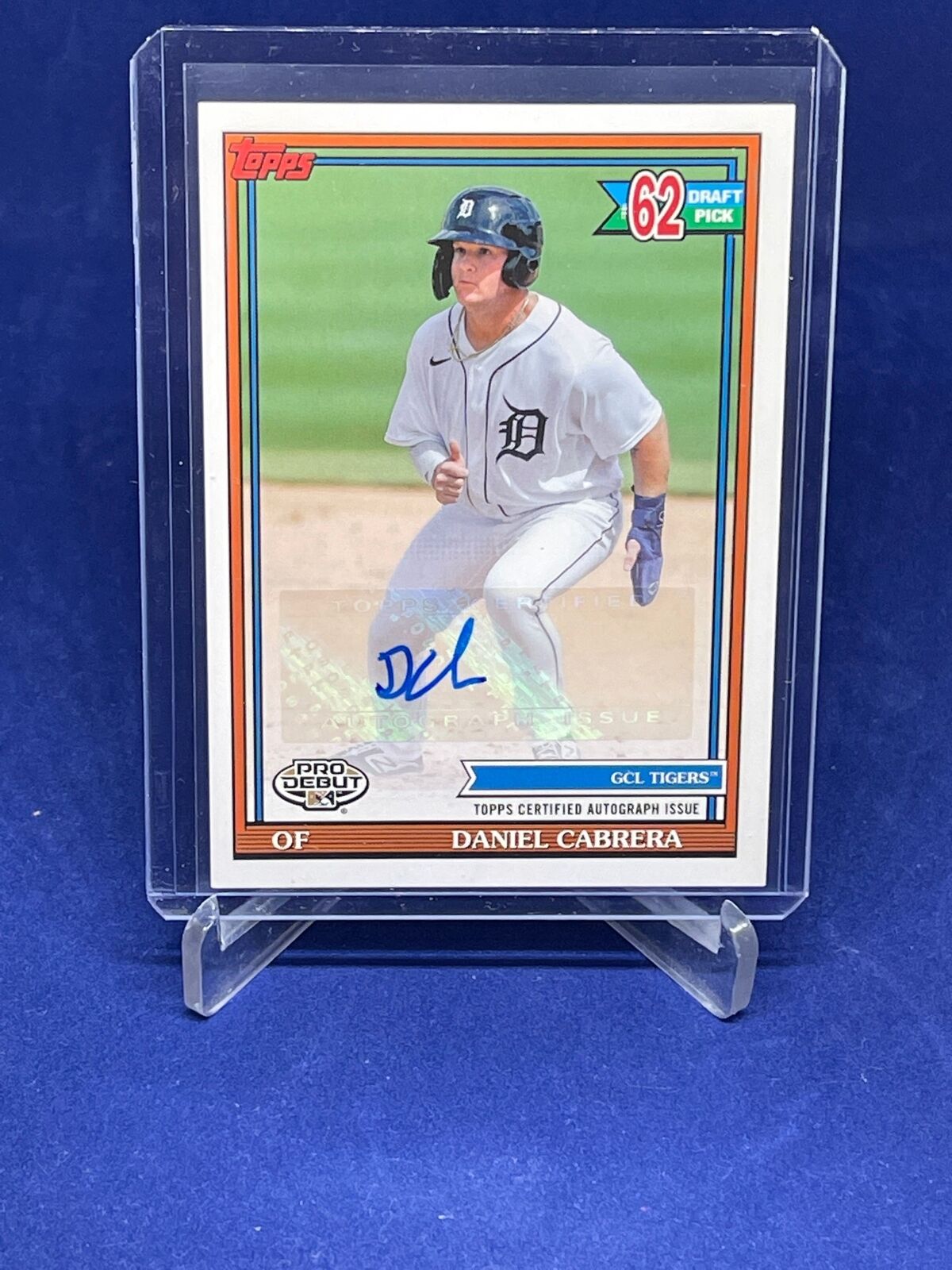 DANIEL CABRERA 2021 TOPPS PRO DEBUT AUTO PROSPECT
