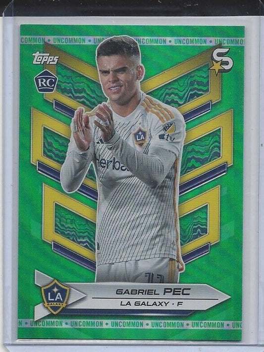 GABRIEL PEC 2024 TOPPS MLS SUPERSTARS GREEN UNCOMMON RC #19