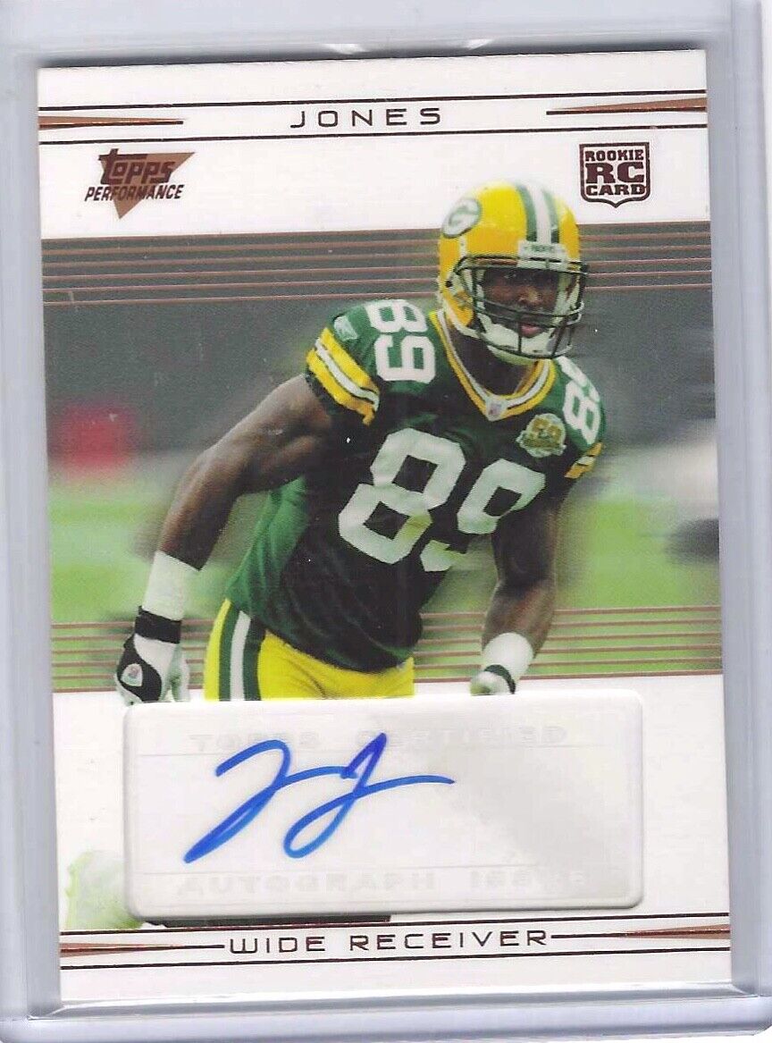 JAMES JONES 2007 TOPPS PERFORMANCE BRONZE ROOKIE AUTO RC #D 30/50