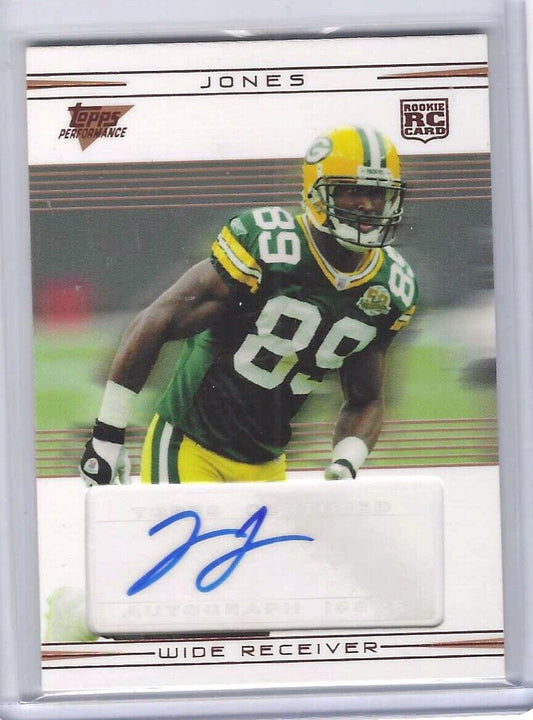 JAMES JONES 2007 TOPPS PERFORMANCE BRONZE ROOKIE AUTO RC #D 30/50