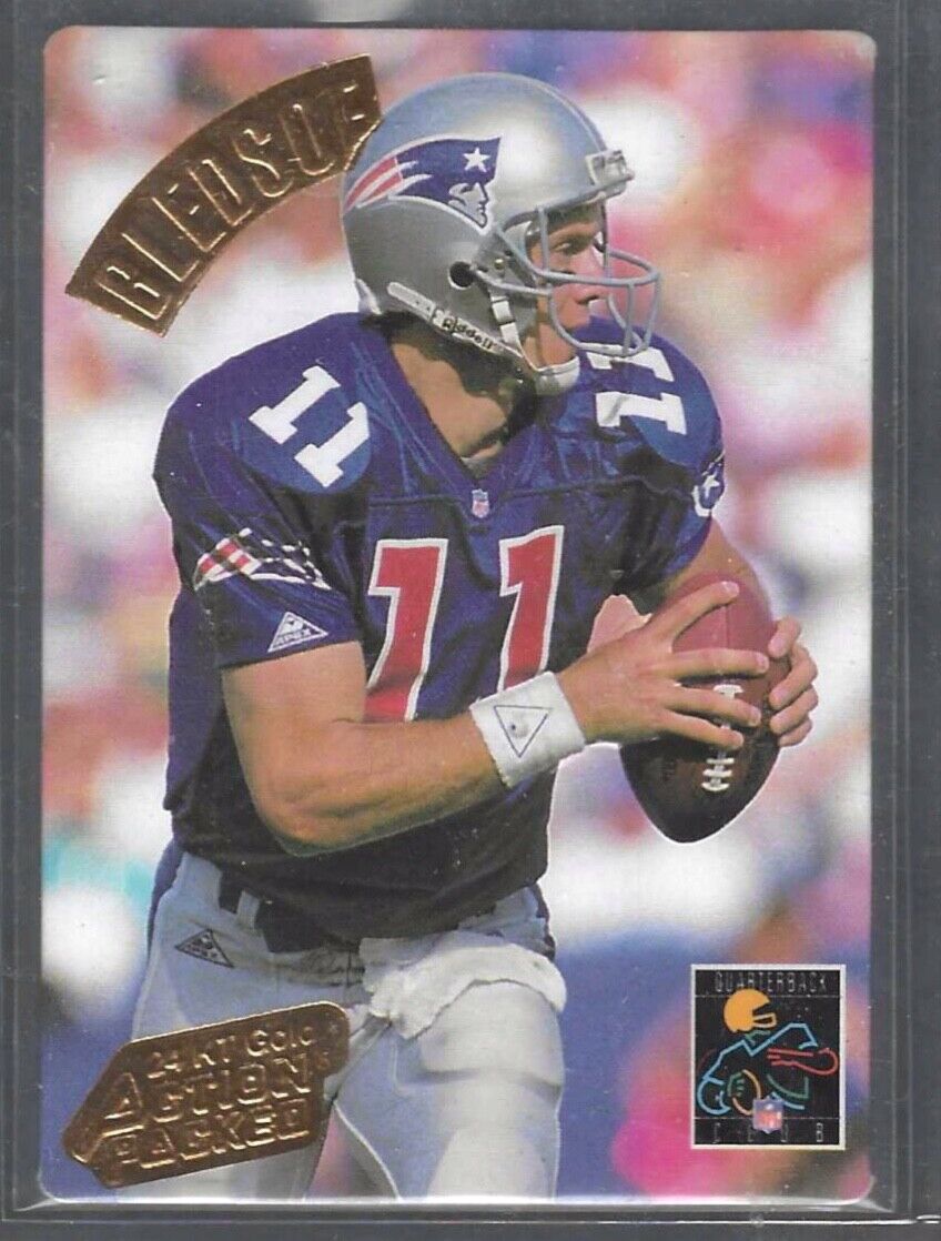 DREW BLEDSOE 1994 ACTION PACKED NFL QUARTERBACK CLUB 24 KT GOLD #G47