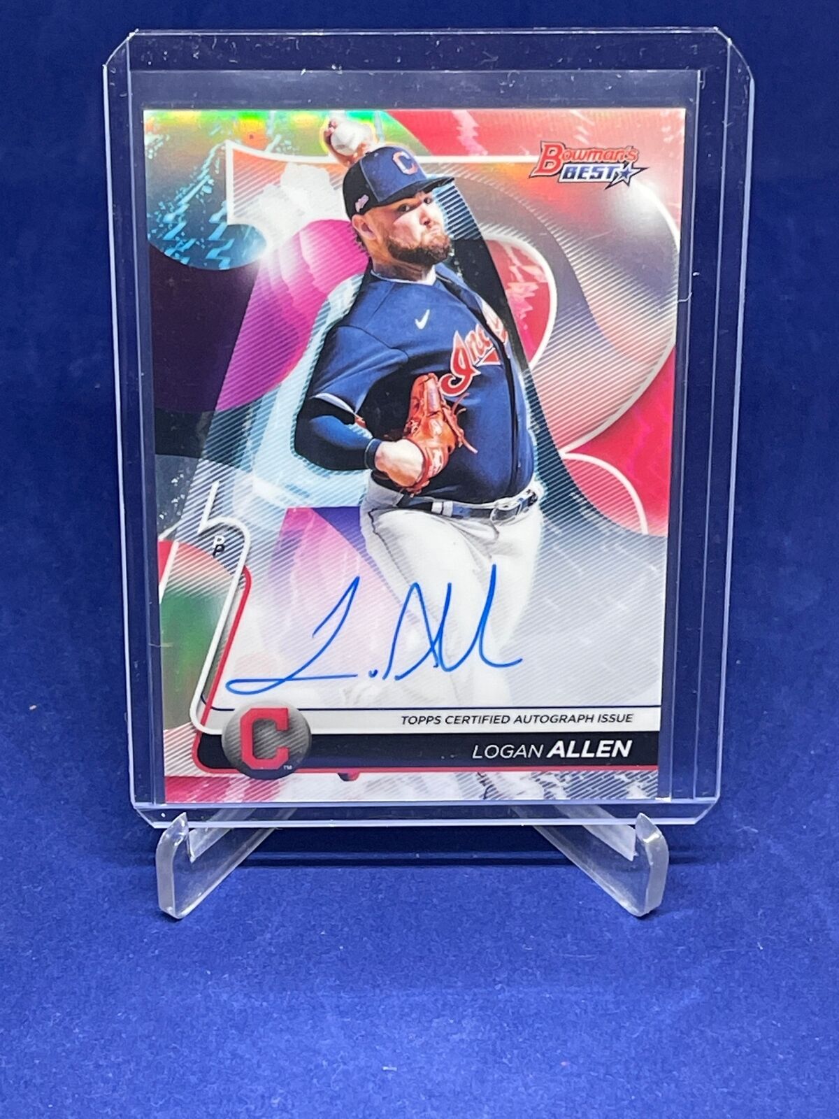 LOGAN ALLEN 2020 BOWMANS BEST ON CARD AUTO REFRACTOR PROSPECT