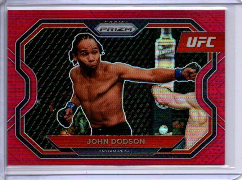 JOHN DODSON 2021 PANINI PRIZM UFC RED PRIZM #D 10/275