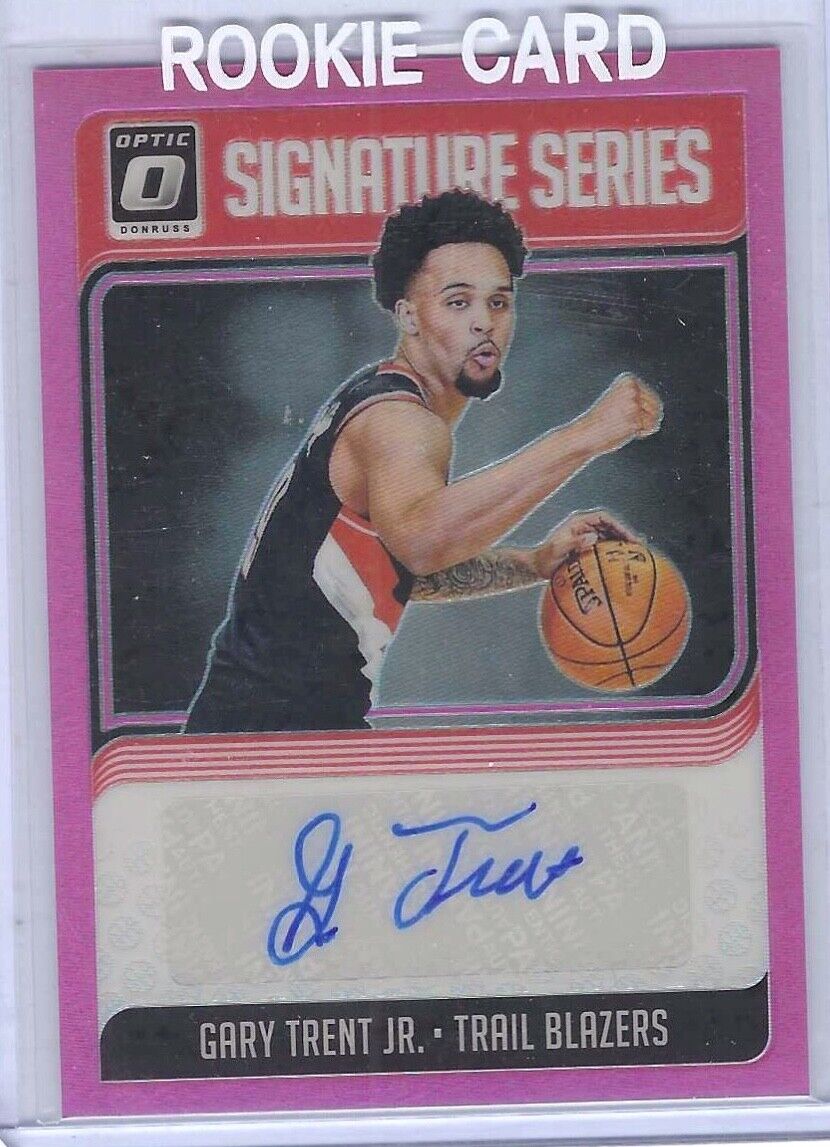 GARY TRENT JR 2018-19 PANINI DONRUSS OPTIC PINK HOLO ROOKIE AUTO RC #D 16/25