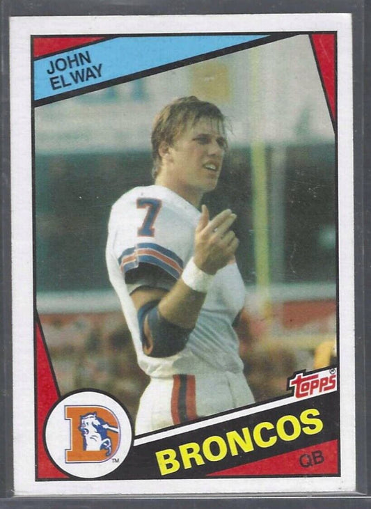 JOHN ELWAY 1984 TOPPS TRUE ROOKIE RC #62