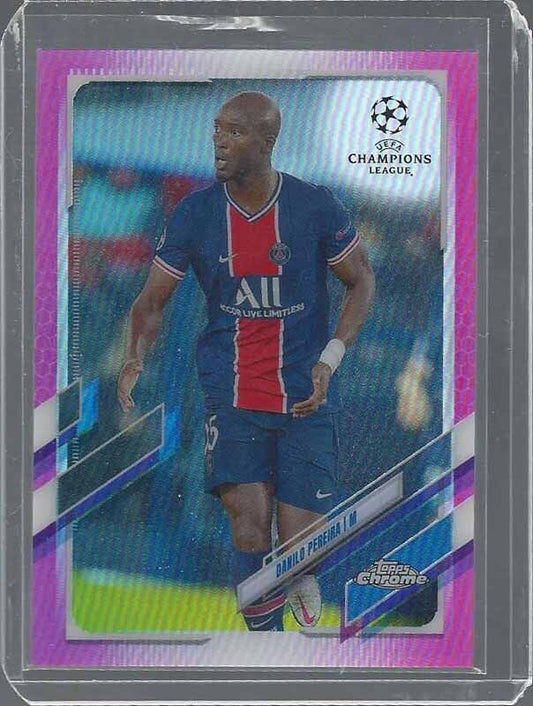 DANILO PEREIRA 2020-21 TOPPS CHROME CHAMPIONS LEAGUE PINK REFRACTOR #D 39/175