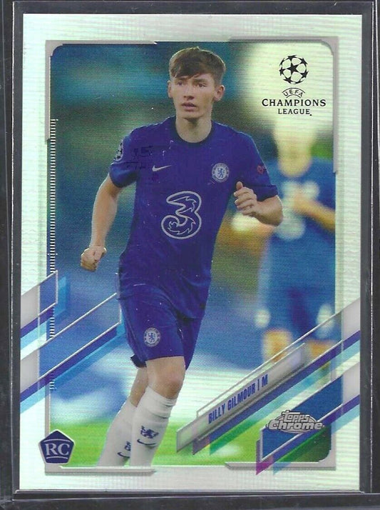 BILLY GILMOUR 2020-21 TOPPS CHROME SILVER REFRACTOR ROOKIE RC #66