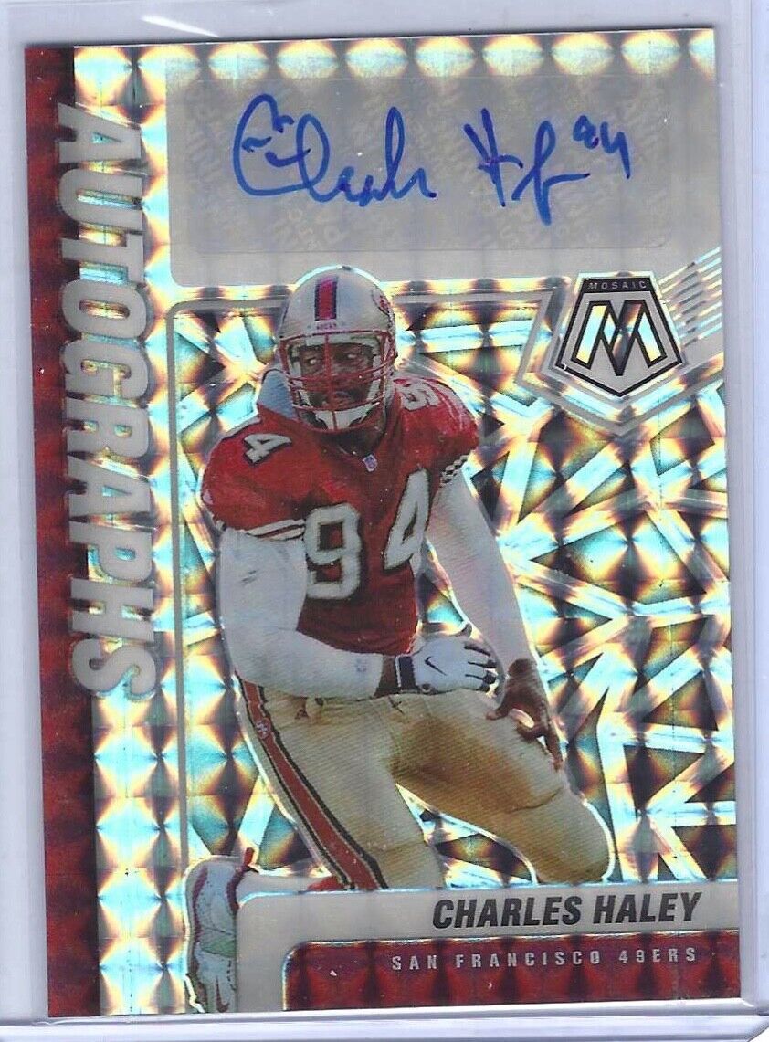 CHARLES HALEY 2021 PANINI MOSAIC SILVER PRIZM AUTO #A-CH