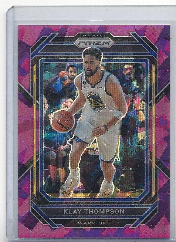 KLAY THOMPSON 2022-23 PANINI PRIZM PURPLE ICE PRIZMS #D 118/149