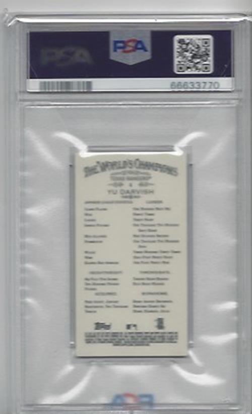 YU DARVISH 2012 TOPPS ALLEN & GINTER MINI BLACK BORDER SP RC #4 PSA 10 GEM POP 5