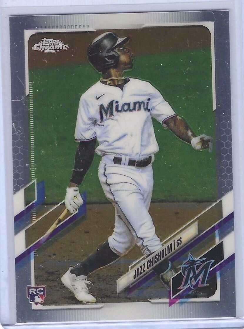 JAZZ CHISHOLM 2021 TOPPS CHROME ROOKIE RC #144