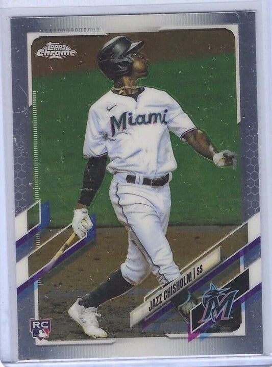 JAZZ CHISHOLM 2021 TOPPS CHROME ROOKIE RC #144