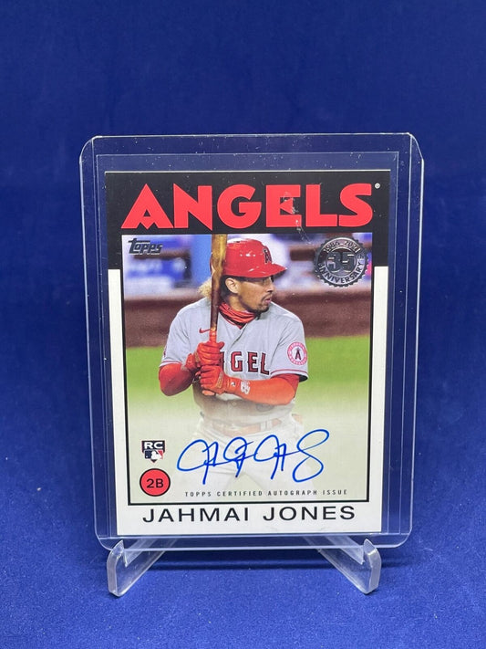 JAHMAI JONES 2021 TOPPS 1986 ON CARD AUTO ROOKIE RC