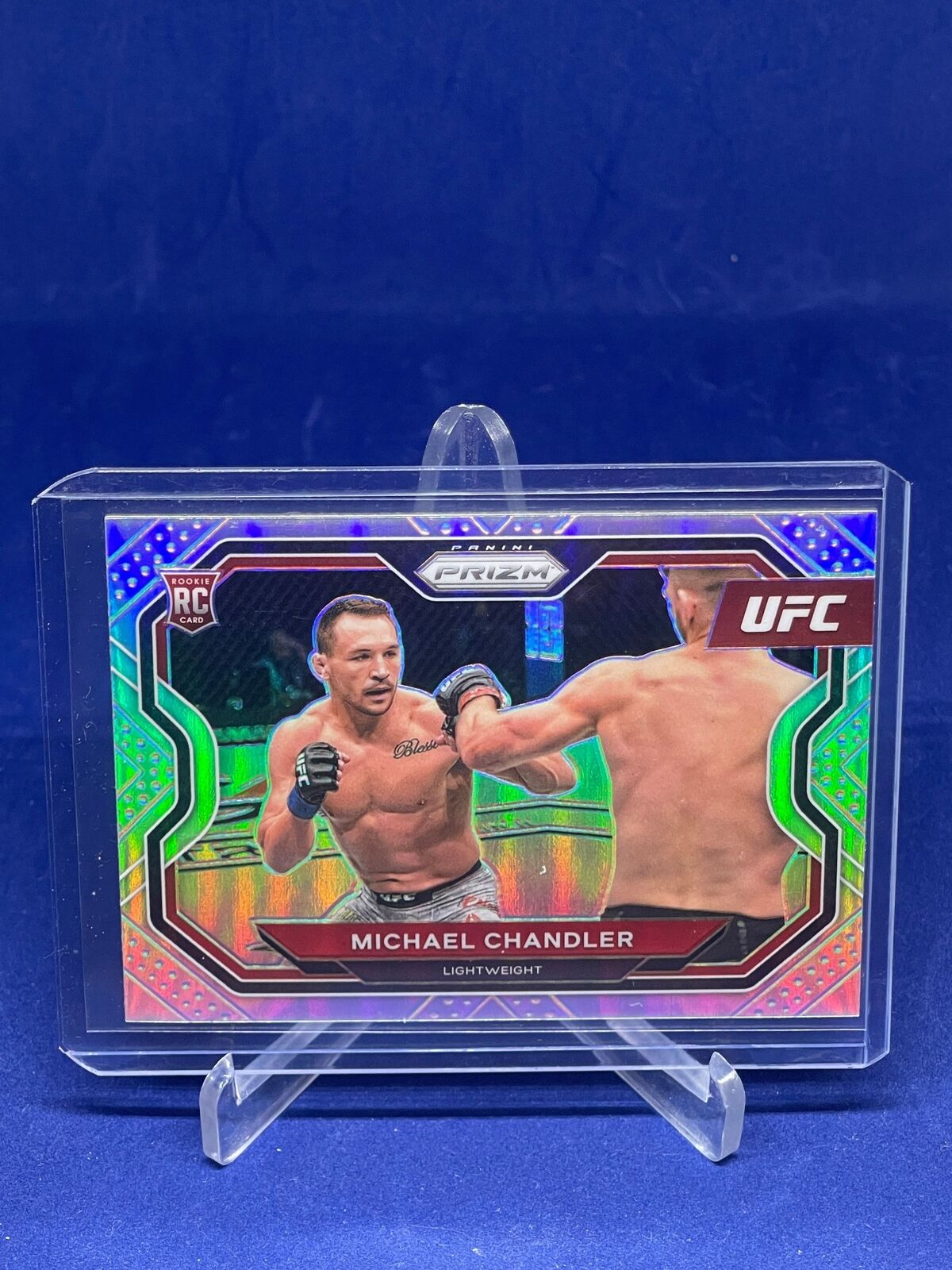 MICHAEL CHANDLER 2021 PANINI PRIZM UFC SILVER PRIZM ROOKIE RC #194
