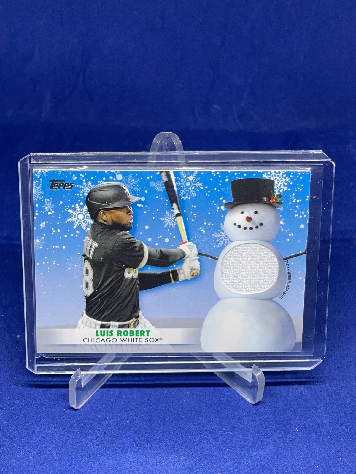 LUIS ROBERT 2017 TOPPS WALMART HOLIDAY JERSEY RELIC