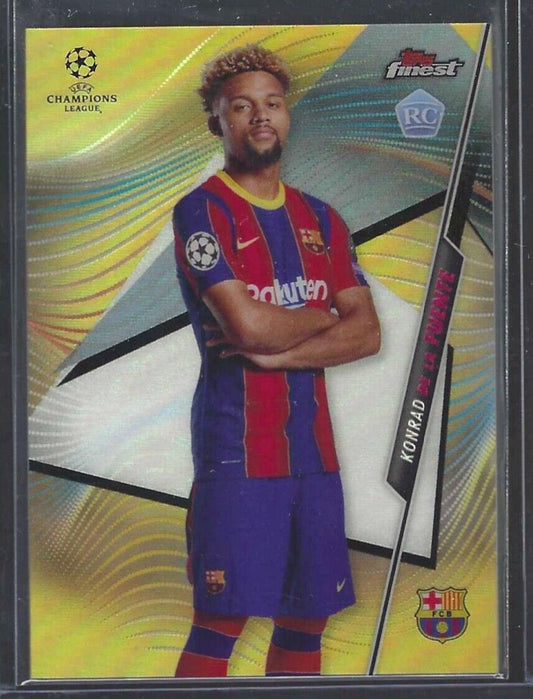 KONRAD DE LA FUENTE 2020-21 TOPPS FINEST GOLD REFRACTOR ROOKIE RC #D 15/50