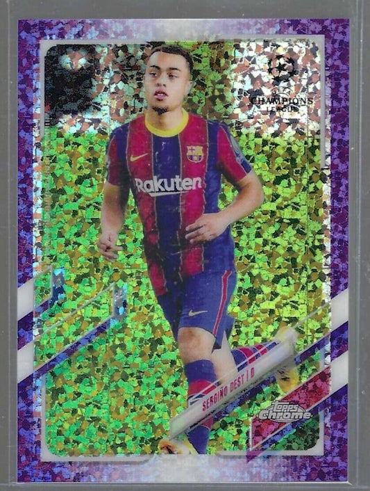 SERGINO DEST 2020-21 TOPPS CHROME PURPLE SPECKLE MINI DIAMOND REFRACTOR RC  /250