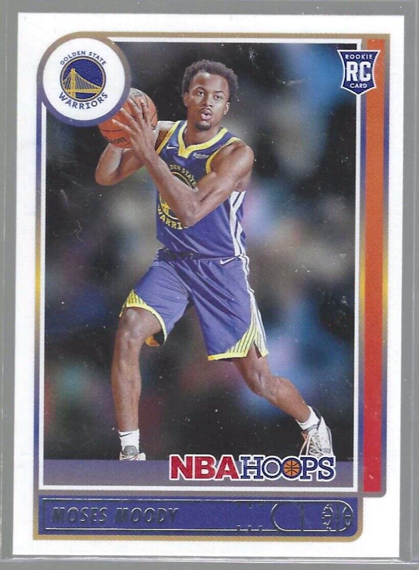 MOSES MOODY 2021-22 NBA HOOPS RED BACK SP ROOKIE RC #229