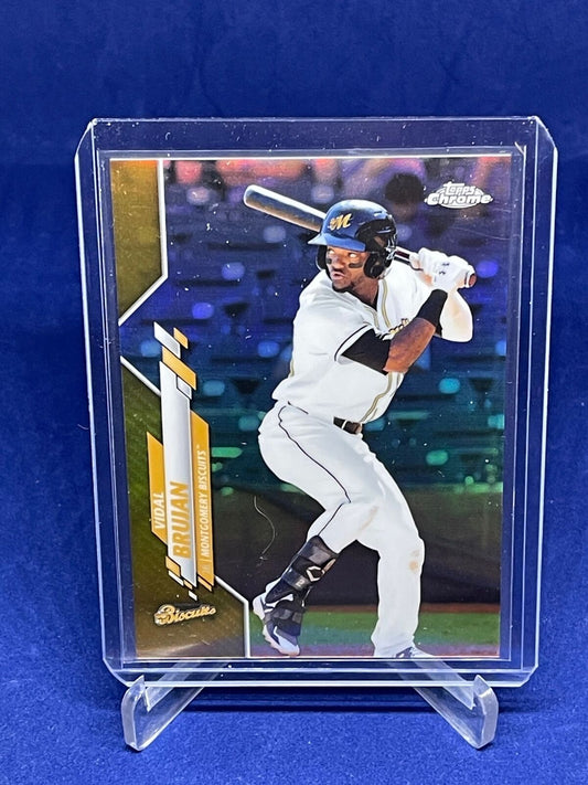 VIDAL BRUJAN 2020 TOPPS CHROME PRO DEBUT GOLD REFRACTOR PROSPECT #D 36/75