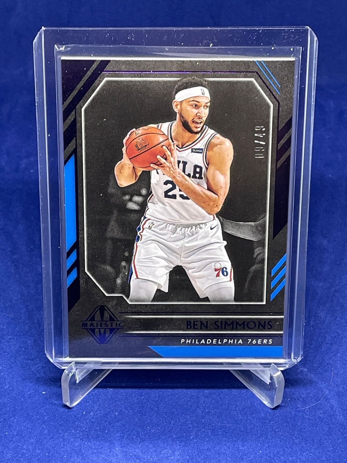 BEN SIMMONS 2020-21 PANINI CHRONICLES MAJESTIC PURPLE #D 9/49