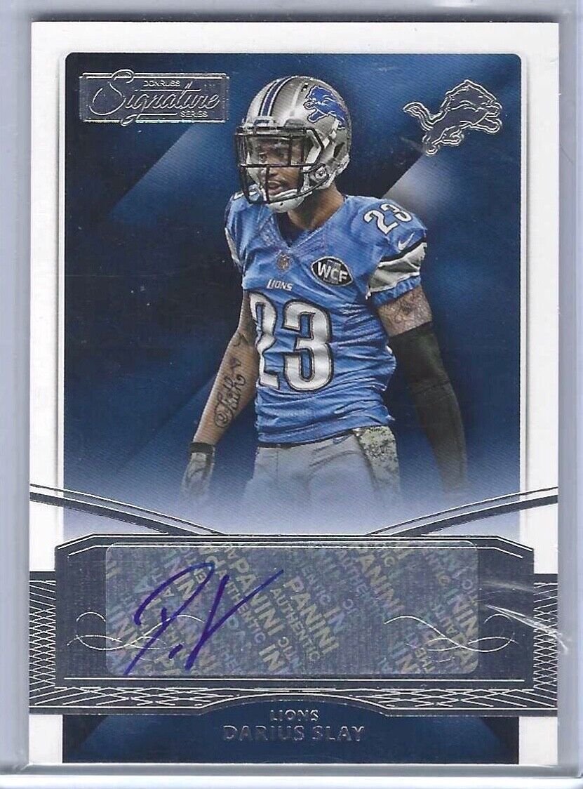 DARIUS SLAY 2015 PANINI DONRUSS SIGNATURE SERIES AUTO #57