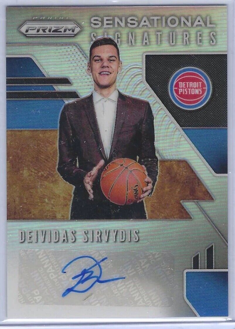 DEIVIDAS SIRVYDIS 2019 PRIZM SILVER PRIZM SENSATIONAL SIGNATURES AUTO RC #SS-DSD