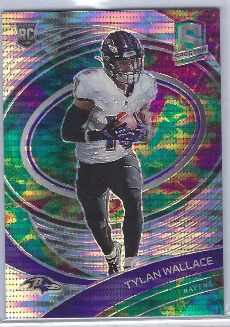 TYLAN WALLACE 2021 PANINI SPECTRA NEON LIGHT PRIZM RC #D 79/99