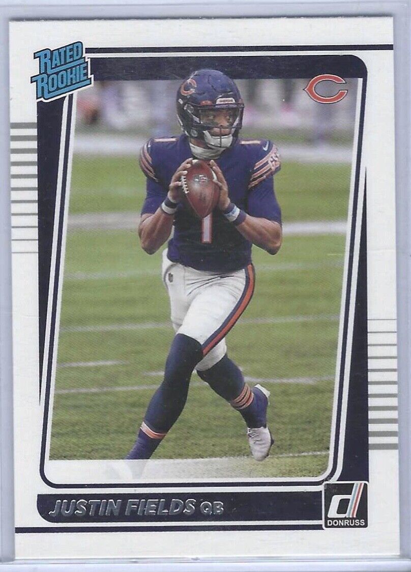 JUSTIN FIELDS 2021 PANINI DONRUSS RATED ROOKIE RC #253