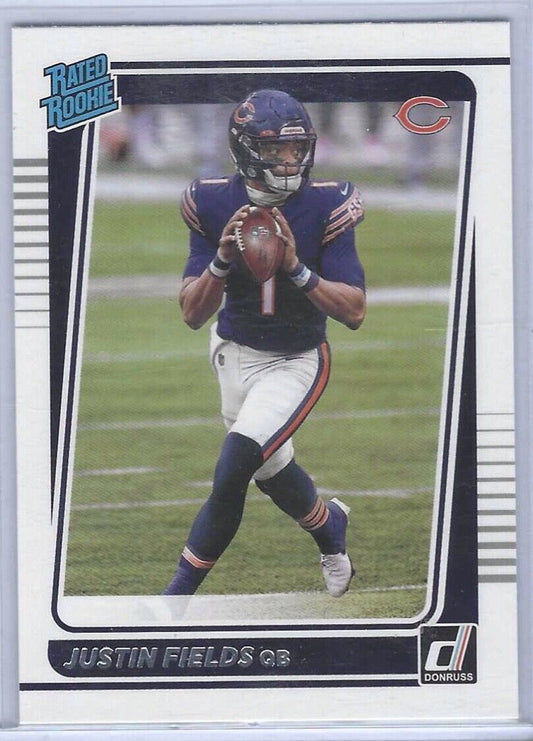 JUSTIN FIELDS 2021 PANINI DONRUSS RATED ROOKIE RC #253
