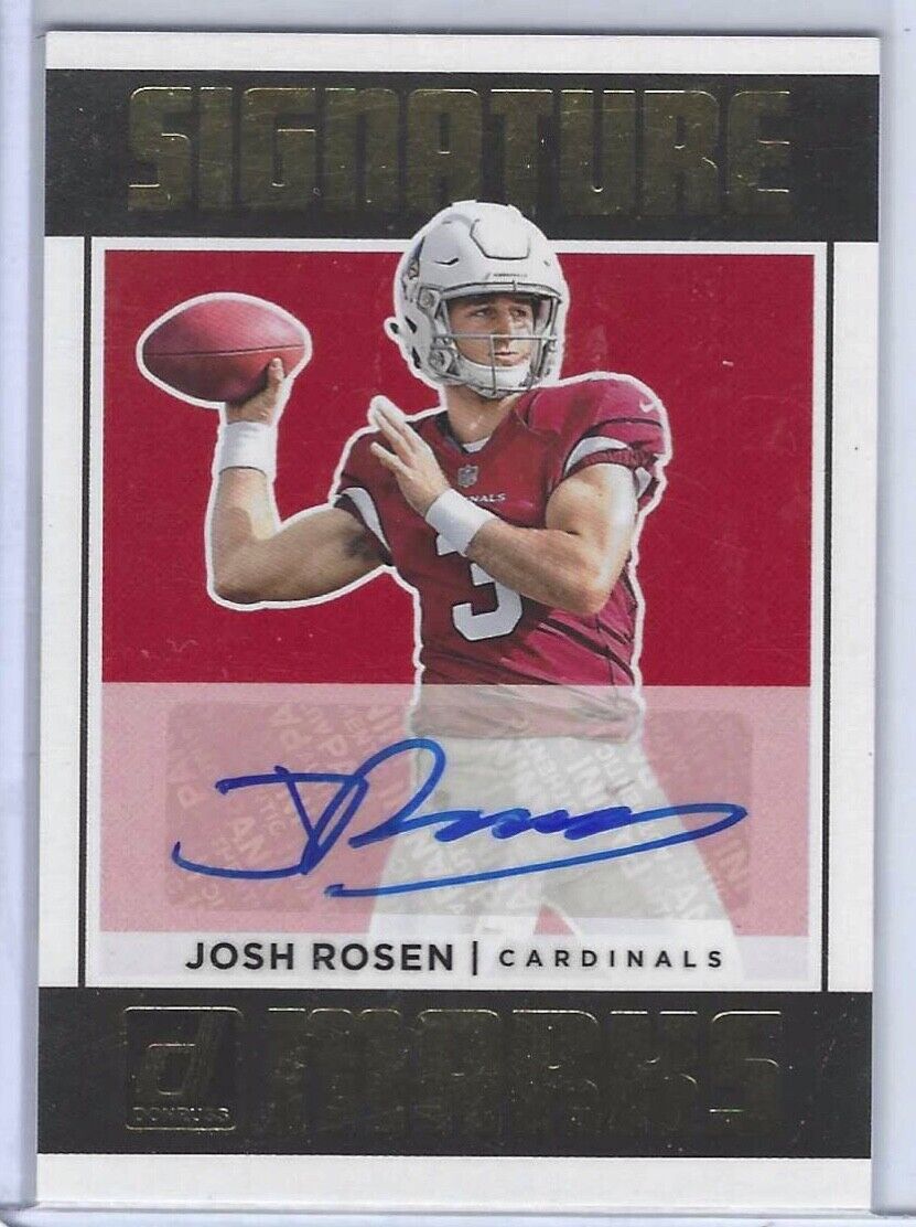 JOSH ROSEN 2018 PANINI DONRUSS SIGNATURE MARKS AUTO RC #SM-JR