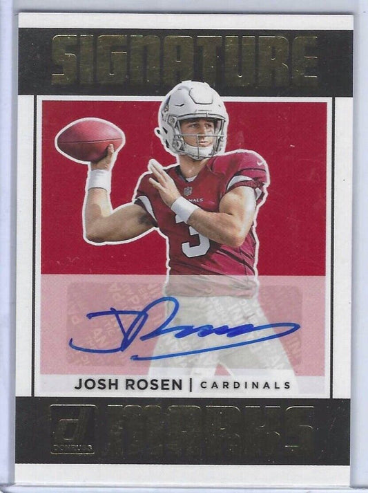 JOSH ROSEN 2018 PANINI DONRUSS SIGNATURE MARKS AUTO RC #SM-JR