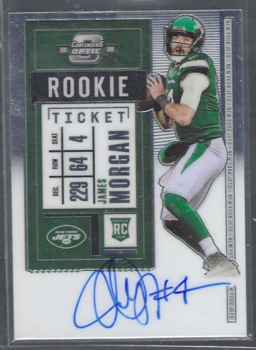 JAMES MORGAN 2020 PANINI OPTIC CONTENDERS ROOKIE TICKET AUTO RC #138
