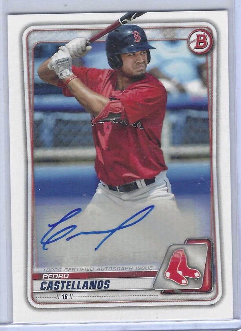 PEDRO CASTELLANOS 2020 BOWMAN PROSPECT AUTO #PA-PC
