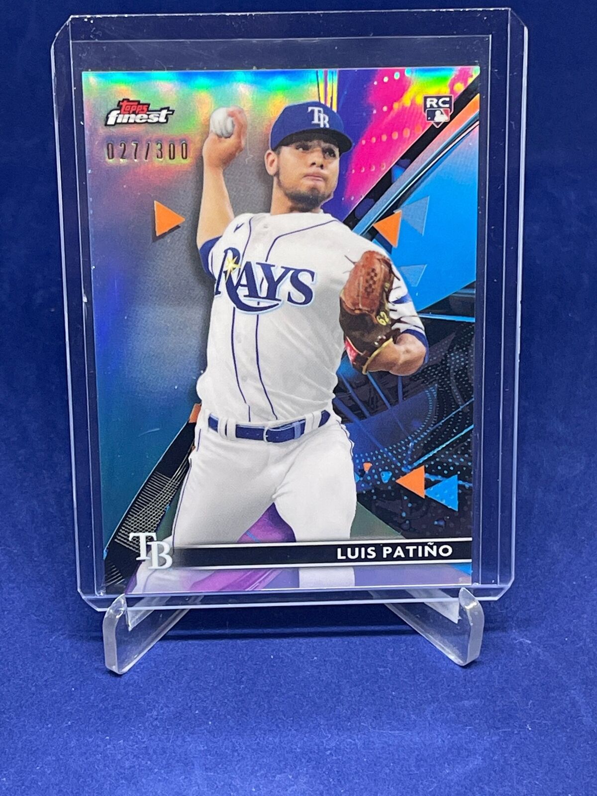 LUIS PATINO 2021 TOPPS FINEST BLUE REFRACTOR ROOKIE RC #D 27/300